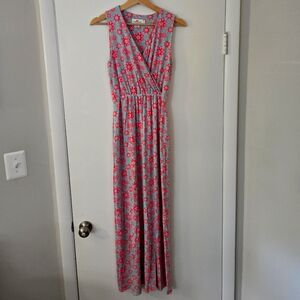 Vineyard Vines Wrap Stretch Floral Maxi Dress Size XS